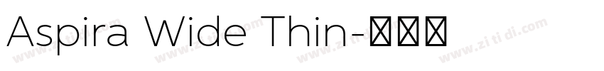 Aspira Wide Thin字体转换